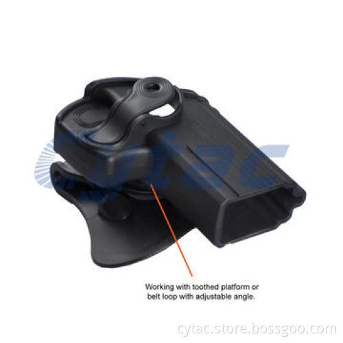 Gun holsters for Taurus 24/7, designed with release button, soft silicone paddle